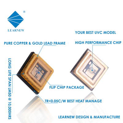 Medizinische UV-UVC LED Chip 100mA 150mA 20mW SMD 3535 für ICU-Krankenhaus-Wasser-Reinigungsapparat