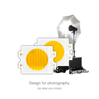 Bifarbige Filmbeleuchtung Ultrahelligkeit Ra95 Warm + Cool Weiß CRI>95Ra Doppelfarbe 300W+300W COB LED Chip