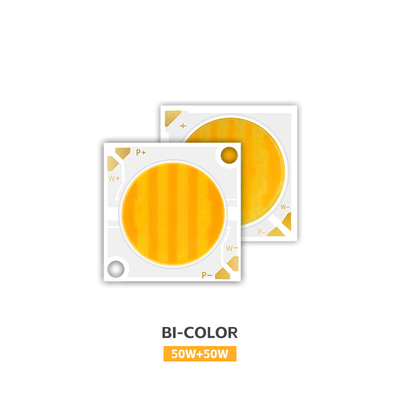 COB LED Chip 2800k / 6500k CCT High CRI RA95 COB LED Chips R21mm 40W+40W 100-110lm/w 1.1A 36-38V für Bühnenleuchten
