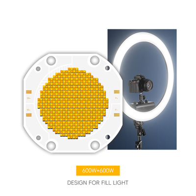 Factory Price 75*75 60V 600W+600W Dual CCT LED COB Bi Color COB LED Chip High Power COB LED
