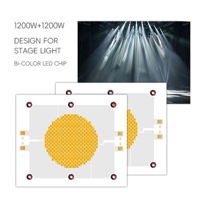 1200W 75-85V Ra95 2700K/6500K 18-21A*2 120x100mm Hochleistungs-LED-COB-Chip für Fotolampe Weiß Warm Weiß Dual Dimmable