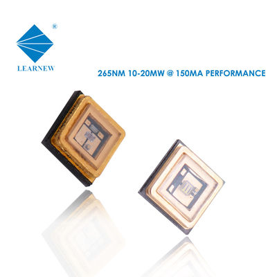 Quarz-Glas-Linse 0.5W 255nm 260nm UVC LED Dioden-50ma 6mw SMD UVC LED
