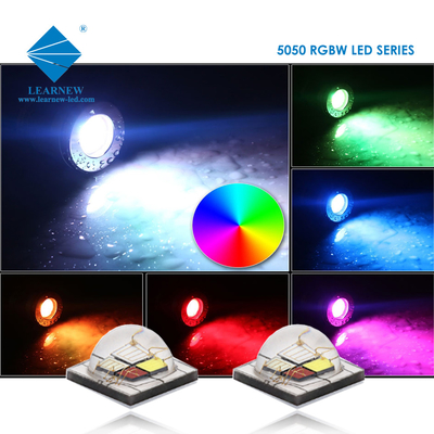 12W SMD5050 RGBW-Chips 350mA 620-630nm 520-530nm 460-470nm 3000K für Bühnenbeleuchtung