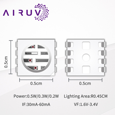 Warm verkaufen Smd 0,5W 0,3W 0,2W 620nm 410nm 520nm 850nm 840nm 5050 IR Led Chip für Wachstum Licht