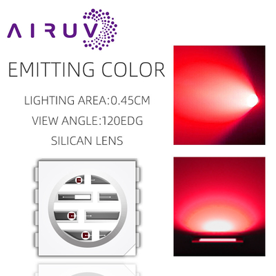 Großhandel SMD5050UYFIR SERIES 0,5w LED Chip 585-595nm 840-850nm 80-100mW für Kameras und 3D-Druck Mit kostenloser Probe
