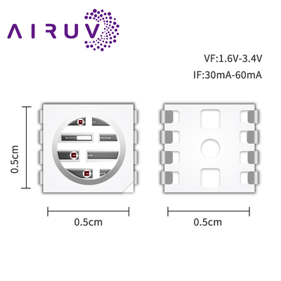 SMD5050PIR2 SERIES Hochleistungschips 0,3w 585-595nm 840-850nm 80-100mW für Kameras und 3D-Druck