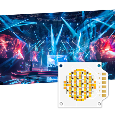 250W VF 24-26V Dimmbare 5 Farben RGBCW COB LED Chip mit hohem CRI 90RA für Bühnenbeleuchtung