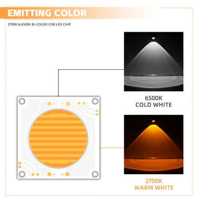 5454 Cob Chip Doppelfarbtemperatur Dimmbar für Fotografie Lichter und Bühnenbeleuchtung