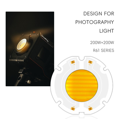 Hochleistung 200W R61 60X60MM 34MM LED COB Chip Bi-Color Flip Chip für Bühnenlicht CCT 620nm/460nm