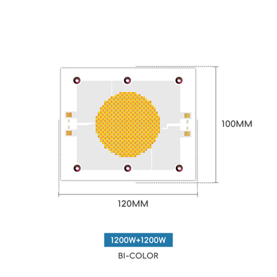 Hohe Leuchtleistung Rot Warmes Weiß + positives Weiß 18a-21a 1200w +1200w SMD LED Chip 120*100 COB Chip Fotografielicht