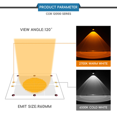 Hochleistungs-COB-LED-Chip 1200 W Bi-Farbe 2800k 6500k LED-COB-Chip für Fotolampe