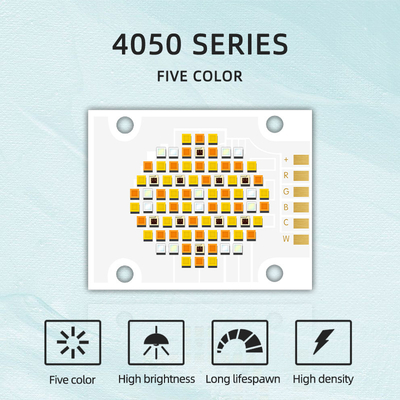 Hochleistungs-LED-Chip 4050 Größe 2700k 6500k 180w Fünffarbige COB-LED-Chips