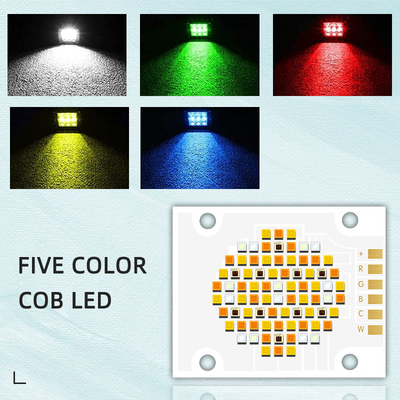 180W High CRI 95 RGBWC Fünffarbiger COB LED-Chip für DC 21v 24v 26v 36v 48v Hochleistungs-LED