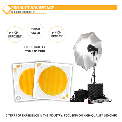 50W+50W Dimmbare COB 2700k+6500k Chip 28*28mm 1400mA Ra95 Hochleistungs-LED-Diode für Unterlicht/Waschlicht
