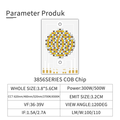 Dimmbarer COB LED-Chip speziell für Fotografielampen 3856 300W 500W 2700k 3000k 4000k 5000k 6000k 6500k 36V 39V OEM/ODM