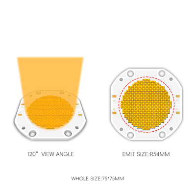 Factory Price 75*75 60V 600W+600W Dual CCT LED COB Bi Color COB LED Chip High Power COB LED