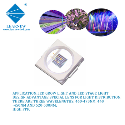 1W SMD 3030 440nm 450nm 460nm 470nm LED Blaue Wachstumslichter Chip Reingolddraht EPILED 35mil Chips 300mA 3,0-3,4V Hohe PPE Dioden