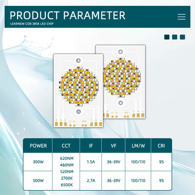 Hochleistungs-COB-LED-Chip 300W 500W RGBWW 38x56mm 110LM/W 2400K-7000K für kommerzielle Beleuchtung