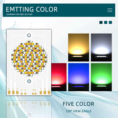 Hochleistungs-COB-LED-Chip 300W 500W RGBWW 38x56mm 110LM/W 2400K-7000K für kommerzielle Beleuchtung