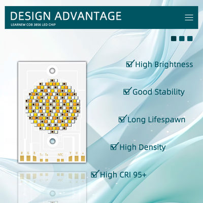 Hochleistungs-COB-LED-Chip 300W 500W RGBWW 38x56mm 110LM/W 2400K-7000K für kommerzielle Beleuchtung