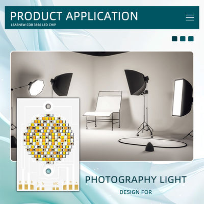 Hochleistungs-COB-LED-Chip 300W 500W RGBWW 38x56mm 110LM/W 2400K-7000K für kommerzielle Beleuchtung