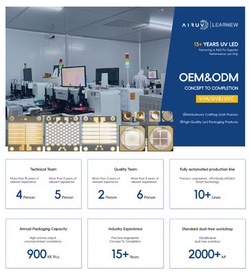 Hochwertige UVC-LED 250nm 260nm 270nm 280nm 0,5W SMD-Typ für tragbare Sterilisationsbox und Waschmaschine