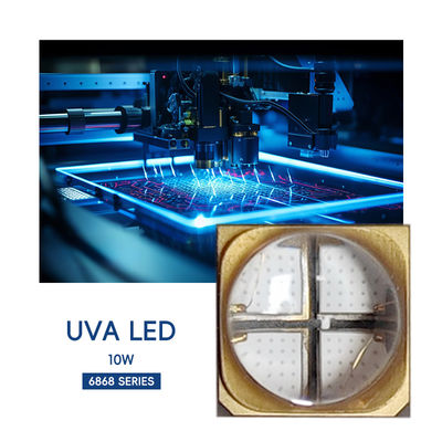 Starke Emission 10W UVA SMD6868 365nm Lila Leucht UVA LED-Chip für nicht sichtbare Licht UV-Härtung Anwendungen