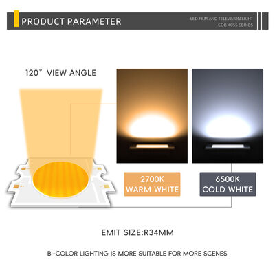 DIMMBARE 4055 COB LED CHIP ZWEI FARBEN ZWEI FARBEN CCT CRI95 600W 2700-6500K 40000LM DOWNLIGHTS FOTOGRAFIELEUCHTEN COB CHIP