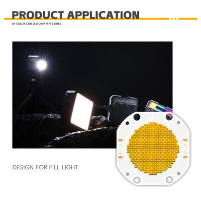 600W+600W BICOLOR COB LED CHIP CCT COB 7575 SERIES Abstimmbare COB LED Chip Fotografische Lichter Dämpfbare weiße Farbe CRI95 10A