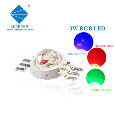 Reinkupfer-Leiterrahmen 3W RGB LED-Array Hochleistungs-Rot-Grün-Blau-LED-Chip für LED-Downlight und Schienenbeleuchtung