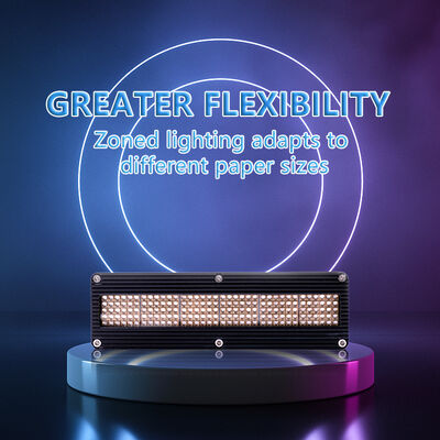 Langlebigkeit AC220V 1200W UV-LED-System 395nm 310mm Länge Druckmaschinen 12w/cm2 0-12V Dimming Offset-Drucker