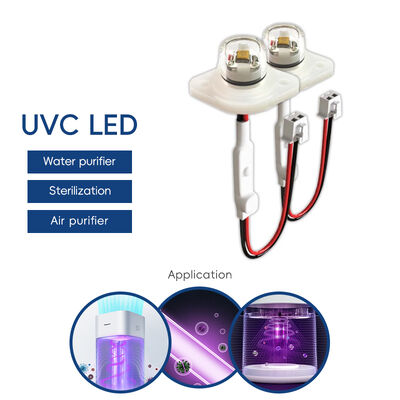 Hohe Effizienz Öko-Preis UV UV-C DC12V UVC 275nm LED-Modul 0,5W 40mA IP68 DC24V Wasserluftreiniger 6-10mW