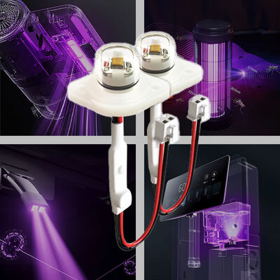Hohe Effizienz Öko-Preis UV UV-C DC12V UVC 275nm LED-Modul 0,5W 40mA IP68 DC24V Wasserluftreiniger 6-10mW