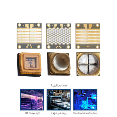 Medizinisches Bräunungsphotometer der Serie 3838, Aushärtung und Beschichtung, lichtempfindlich, 340 nm, 350 nm, kundenspezifische 1-W-UVB-COB-LED-Chips der Serie