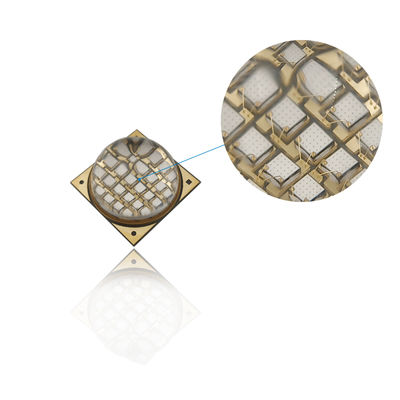 100W 395nm 60-90deg UVA LED COB Chip für UV-Härtung mit Quarzglaslinse