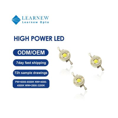 Anpassbarer 1W-3W Hochleistungs-LED-Chip mit 120° Abstrahlwinkel und 2 Jahren Garantie für Bühnenbeleuchtung