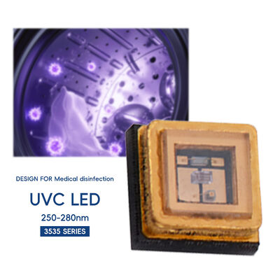 Hochleistungs-UVC 3535 LED-Chip 1W 5-7V 250nm 260nm 270nm 280nm Lichtlampen-Diodenperle zum Aushärten