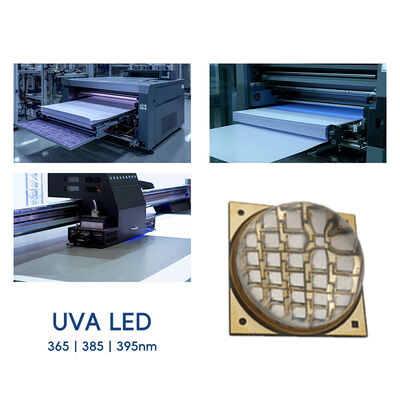 OEM ODM Kostenlose Probe Hochleistung 100W 200W 300W UVA COB UV LED Chip 365nm 385nm 395nm 33500-120000mW UV Heilung LED-Modul